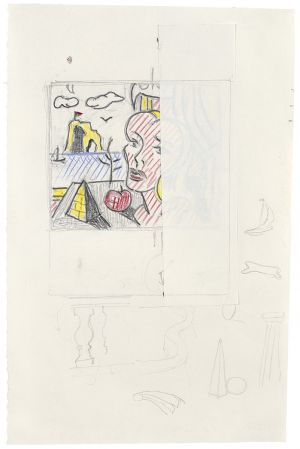 Artwork: Still Life with Head in Landscape (Studies), 1976 (RLCR 2514)