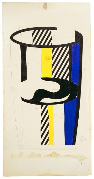Artwork: Glass III (Study), c. 1976 (RLCR 2478.1)