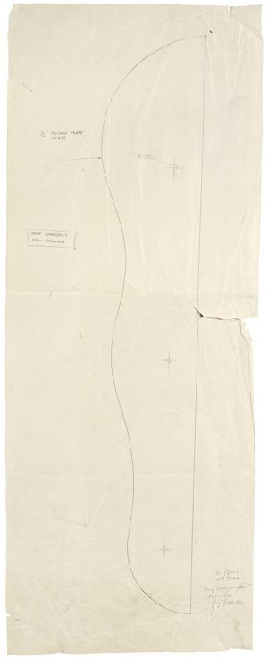 Artwork: Modern Sculpture with Glass Wave (Study), c. 1967 (RLCR 1467)