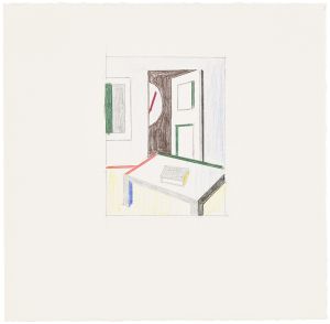 Artwork: Virtual Interior with Book (Study), 1996 (RLCR 4620)