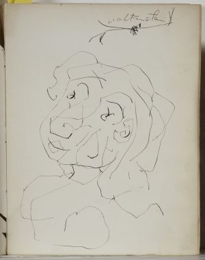 Artwork: Head, c. 1947 (RLCR 71)  Book front cover