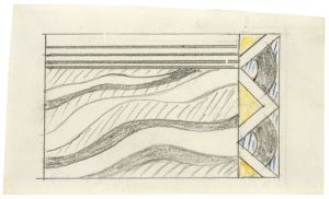 Artwork: Modern Painting with Yellow Arrow (Study), c. 1967 (RLCR 1431)