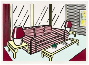 Artwork: Red Lamps (Study), 1990 (RLCR 3923)