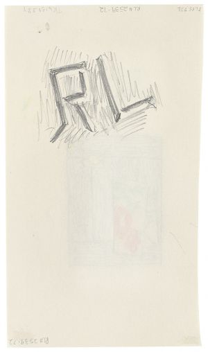 Artwork: Studio Wall with Hanging String (Study), c. 1973 (RLCR 2228)