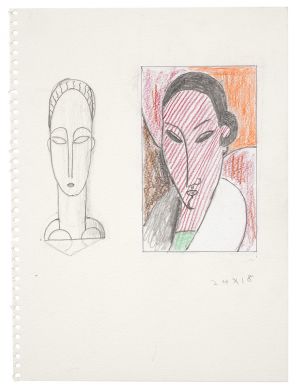 Artwork: Head of Woman (Studies), 1997 (RLCR 4669)