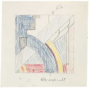 Artwork: Modern Painting with Arc (Study), c. 1967 (RLCR 1370)