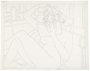 Artwork: Nude Reading (Study), 1993 (RLCR 4222)