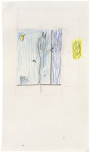 Artwork: Studio Wall with Hanging String (Study), c. 1973 (RLCR 2229)