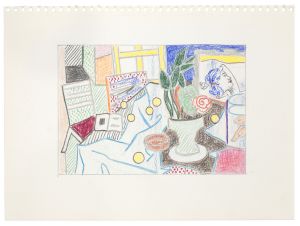 Artwork: Bellagio Hotel Mural: Interior with Painting of Reclining Nude (Study), 1997 (RLCR 4649)