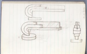 Artwork: Modern Sculpture with Three Voids (Studies), c. 1968 (RLCR 1014.12R)