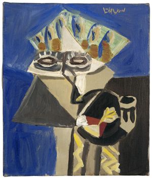 Artwork: Indian with Pipe, c. 1953 (RLCR 409)
