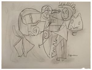 Artwork: Sheriff and Indian (Study), c. 1951–52 (RLCR 340)