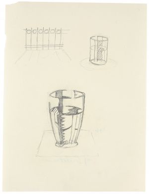 Artwork: Glass I and Glass II (Studies), 1976 (RLCR 2473)