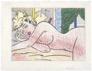 Artwork: Nude with Street Scene Painting (Study), 1995 (RLCR 4416)