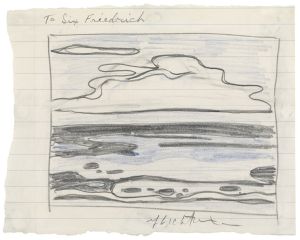 Artwork: Seascape with Clouds (Study), 1965 (RLCR 1144)