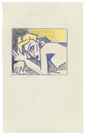 Artwork: Reclining Nude (Study), c. 1980 (RLCR 2950)
