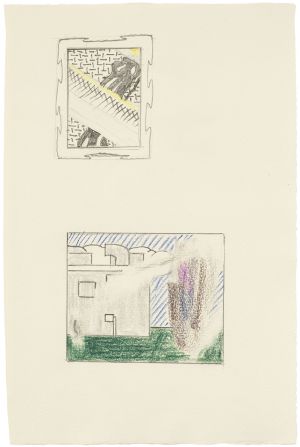 Artwork: Reflections on Brushstroke and Building (Studies), 1991 (RLCR 4073)