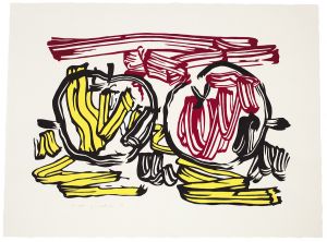 Artwork: Red Apple and Yellow Apple, 1982 (RLCR 3251)