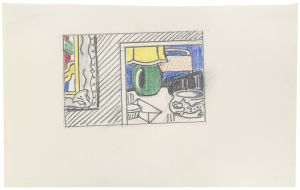 Artwork: Two Paintings: Green Lamp (Study), 1983 (RLCR 3280)
