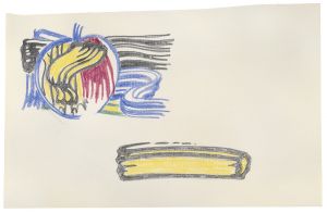 Artwork: Apple and Brushstroke (Studies), 1980 (RLCR 2886)
