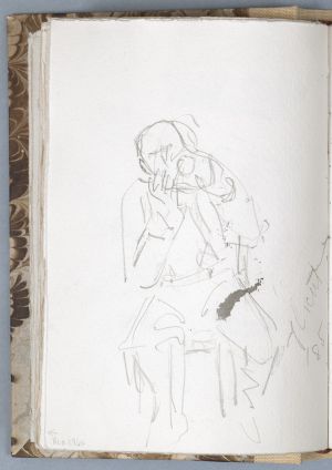 Artwork: Man Playing Horn, 1985 (RLCR 3001.11V)