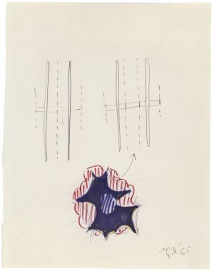 Artwork: Small Wall Explosion (Study), 1965 (RLCR 1152)