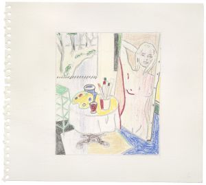 Artwork: Interior with Painting of Nude (Study), 1997 (RLCR 4717)