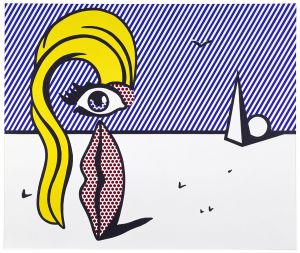 Artwork: Figure with Trylon and Perisphere, 1977 (RLCR 2559)