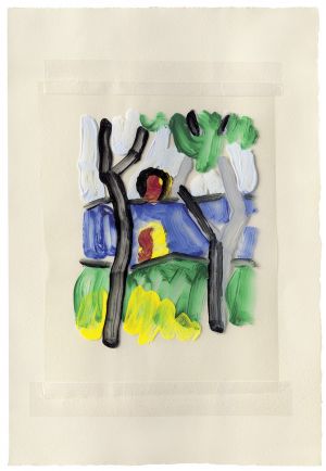 Artwork: Sunset Through the Trees (Study), 1981 (RLCR 3057)