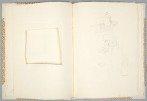 Artwork: Paintings: Still Life and Stretcher Frame, Still Life with Red Cord and Still Lifes (Studies), c. 1982 (RLCR 3181.8)