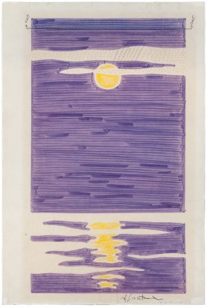 Artwork: Night Seascape Banner (Study), c. 1966 (RLCR 1264.2)
