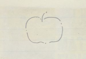 Artwork: Apple (Study), c. 1988–91 (RLCR 3083.1)  REF NB5: Page 11r