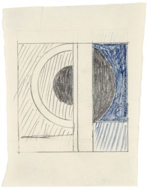 Artwork: Modern Painting with Black Semi-Circle (Study), c. 1967 (RLCR 1373)