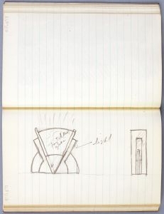 Artwork: Modern Sculpture with Three Discs (Studies), c. 1967 (RLCR 1014.3)