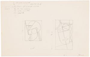 Artwork: Modern Head #4 and Modern Head #2 (Studies), 1970 (RLCR 1883)