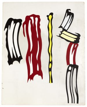 Artwork: Five Brushstrokes (Study), 1983 (RLCR 3204)