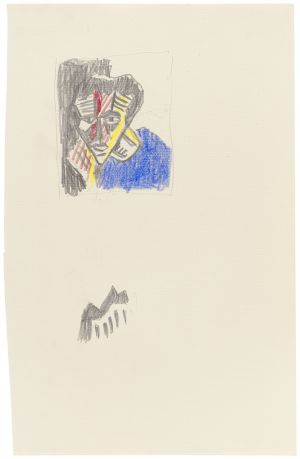 Artwork: Expressionist Heads (Studies), c. 1980 (RLCR 2901)