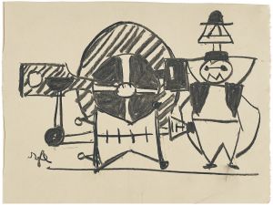Artwork: The Cannon (Study), c. 1948 (RLCR 115)