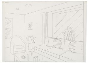 Artwork: The Living Room (Study), 1990 (RLCR 3971)