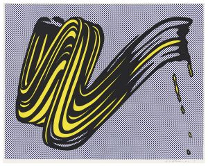 Artwork: Brushstroke, 1965 (RLCR 1021) Photo: Whitney Museum of American Art Poster