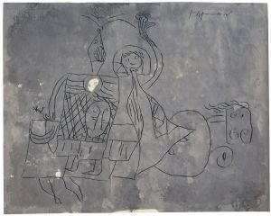 Artwork: Knight and Lady, c. 1951 (RLCR 297)