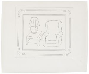 Artwork: Red Lamp (Study), 1991 (RLCR 4071)