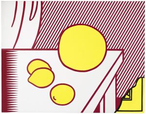 Artwork: Fragmented Painting of Lemons and a Melon on a Table, 1973 (RLCR 2170)