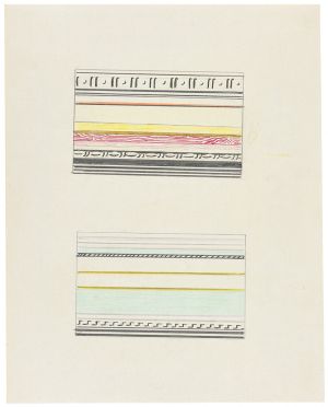Artwork: Entablature VI and Entablature VIII (Studies), 1975 (RLCR 2363)