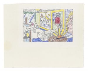 Artwork: Interior with T'aime (Study), 1993 (RLCR 4204)