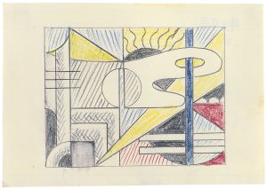 Artwork: Modern Painting with Black Sun (Study), c. 1967 (RLCR 1375)