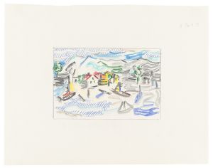 Artwork: Fishing Village (Study), 1987 (RLCR 3628)