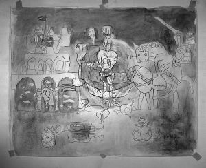 Artwork: Storming the Castle (Study), c. 1950 (RLCR 220)
