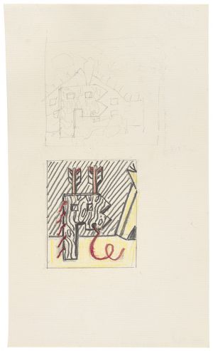 Artwork: Head with Two Feathers (Study), 1979 (RLCR 2832)