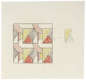 1969 #2, Panels Four with Painting Modular Leduc）タイル画 フランスのレイモンド・ルデュック（Raymonde (RLCR Catalogue | 1727) 工芸品